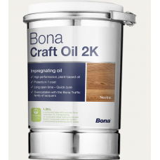 Паркетное масло, двухкомпонентное Bona Craft Oil 2K Neutral  (Бона Крафт ойл 2К Натуральный)  (1,25л)